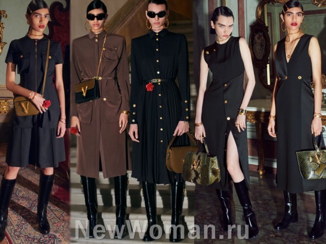 деловые платья от Versace - тренды осень, зима 2021 года